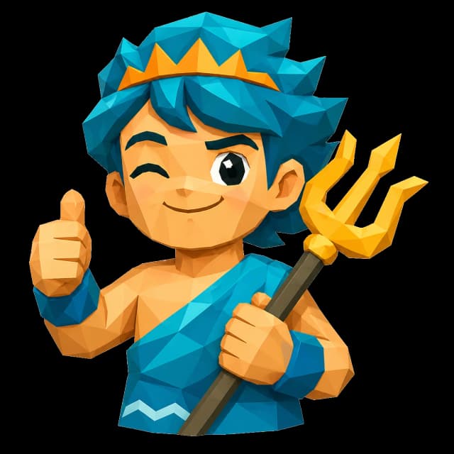 Poseidon celebrating progress